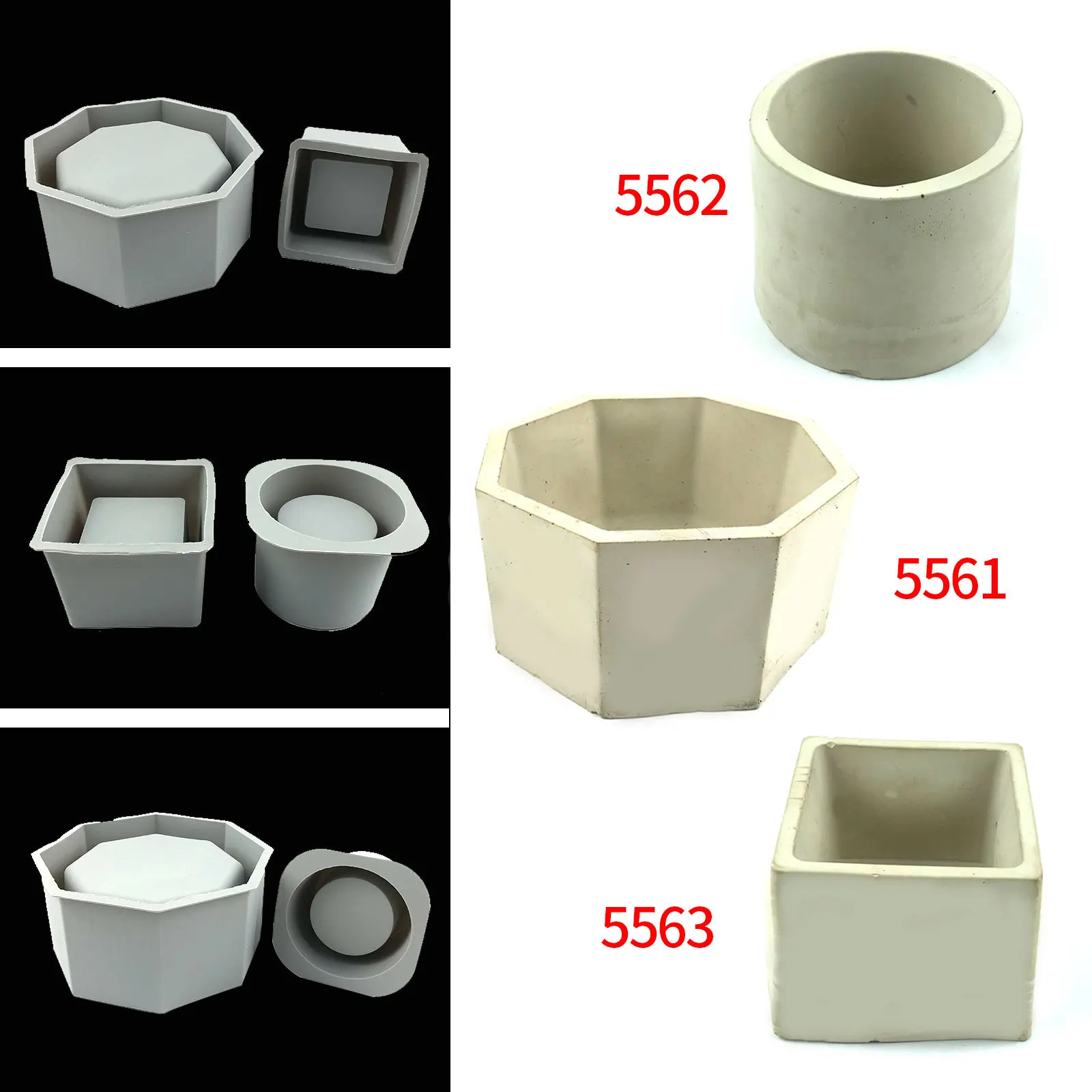 Grande vaso de flores molde de silicone concreto cimento planta pote molde diy artesanal artesanato vaso de resina epóxi molde decoração do jardim