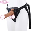 Man Nuo New Strap-On Dildo Adjustable Realistic Huge Big Penis Suction Cup Adult Sex Toys for Woman Lesbian Female Masturbation 1
