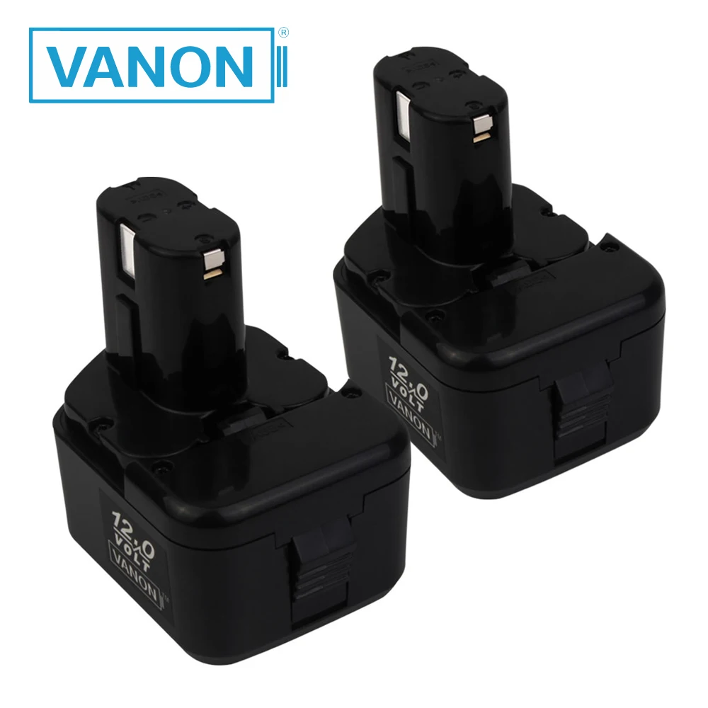 2 pieces Вану для экскаватора HITACHI EB1212S 12V 2000 мА/ч, NI-CD 2.0Ah Мощность инструменты Батарея EB1214S EB1220BL WR12DMR CD4D DH15DV C5D DS 12DVF3 - Цвет: 2 pieces