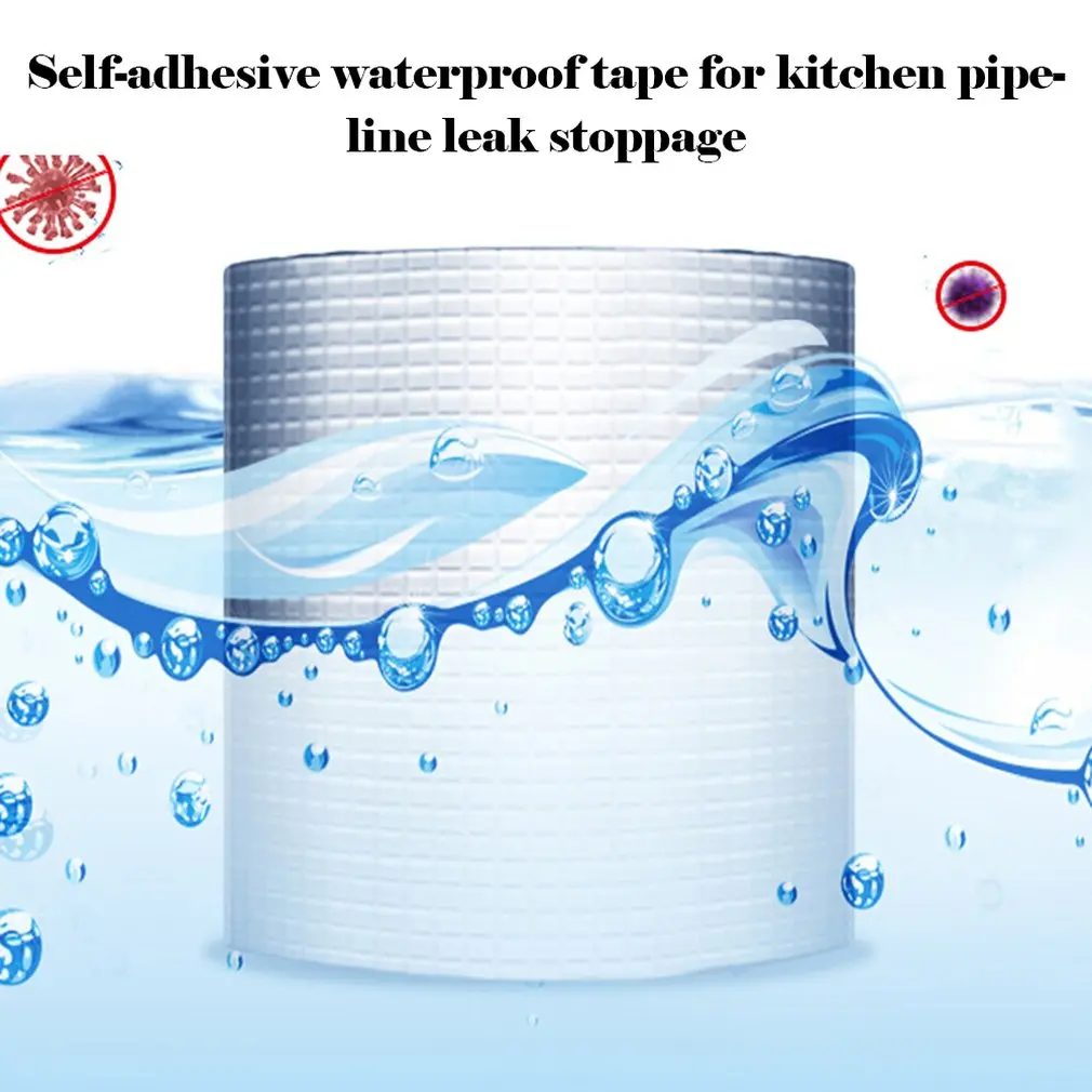 

Multi-Functional Tape Self-Adhesive Waterproof Tape Color Steel Tile Roof Kitchen Pipe Plugging Trapping Stickers