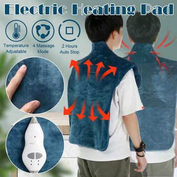 

Electric Relief Neck Shoulder Back Muscles Pain Relief Heating Pad Extra-Long Massaging Heat Wrap Health Wrap Household Massager