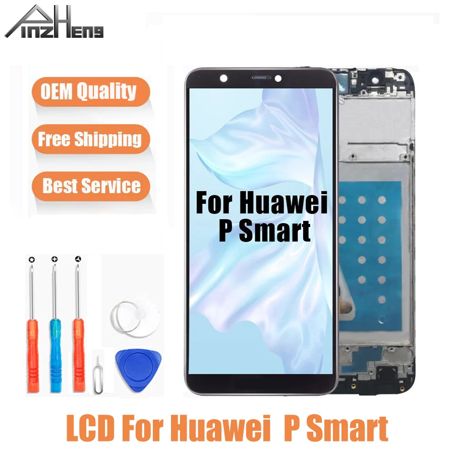 ЖК дисплей качества AAAA для Huawei P Smart с сенсорным экраном сменный экран экрана FIG LX1