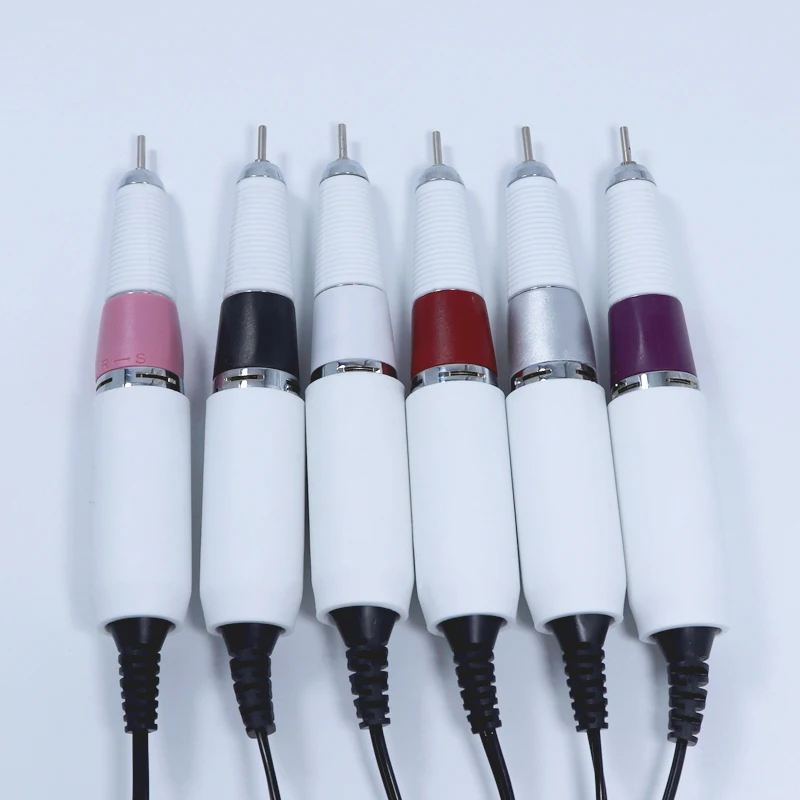 Billige 30000RPM Nagel Bohrer Griff Handstück Professionelle Elektrische DC stecker Zubehör Nail art Werkzeuge DC loch Universal Stift Bohrer Silber