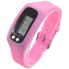HX-спорт-часы-браслет-Шагомер-запястье-шаг-Ходьба-калории-счетчик-трекер Цвет: розовый красный