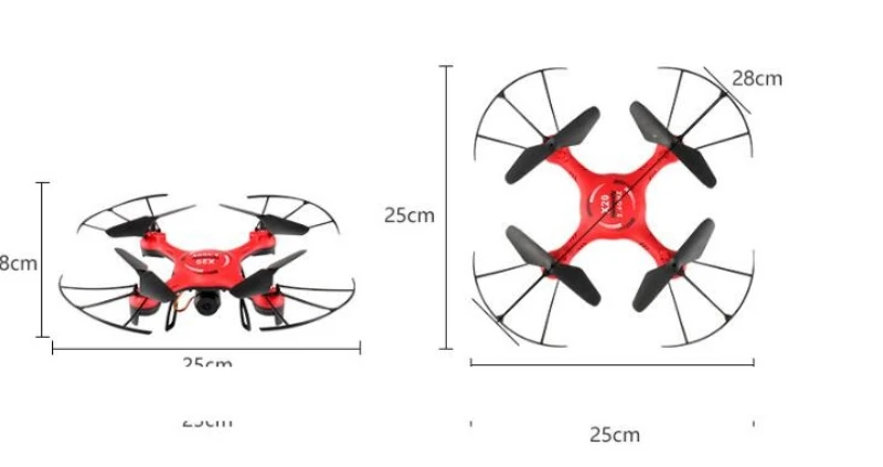WI-FI FPV дрона с дистанционным управлением X20 2,4G 100 м расстояние «Безголовый» режим 3D трюк возврат одним нажатием кнопки р/у вертолет со стальным корпусом светодиодный свет детская игрушка в подарок