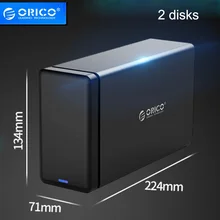Корпус Orico HDD 3,5 SATA к USB 3,1 корпус жесткого диска для HDD коробка type-C Чехол Поддержка UASP для Window/Max/Linux