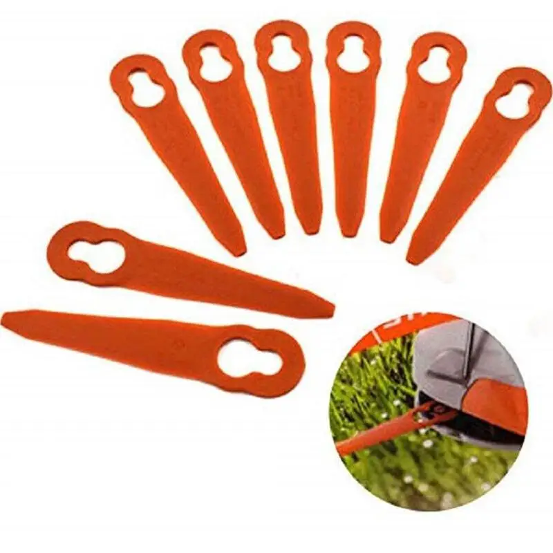 100 Pieces Replacement Trimmer Blade Einhell Plastic Blade Garden Lawn Garden Lace Mower Grass Einhell Gardening Tool