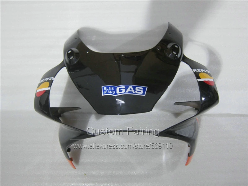 Aftermarket Кузов обтекателя комплект для Honda cbr 954rr 2003 2002 красно-черные обтекатели комплект CBR954RR 02 03 GS22