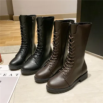 

HKJL Boots children's boots 2019 autumn new wild Martin boots thick with fashion British wind knight boots tide Z182