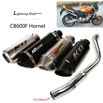 

EU Edition for Honda CB600F Hornet 600 Motorcycle Exhaust Pipe Mid Pipe Slip On 51mm Muffler 370mm Escape Removable DB Killer