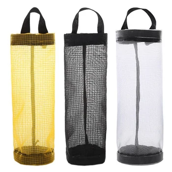 

Mesh Garbage Bag Holder Dispensers Folding Hanging Storage Bag Recycling Grocery Pocket Containers for Home and Chicken