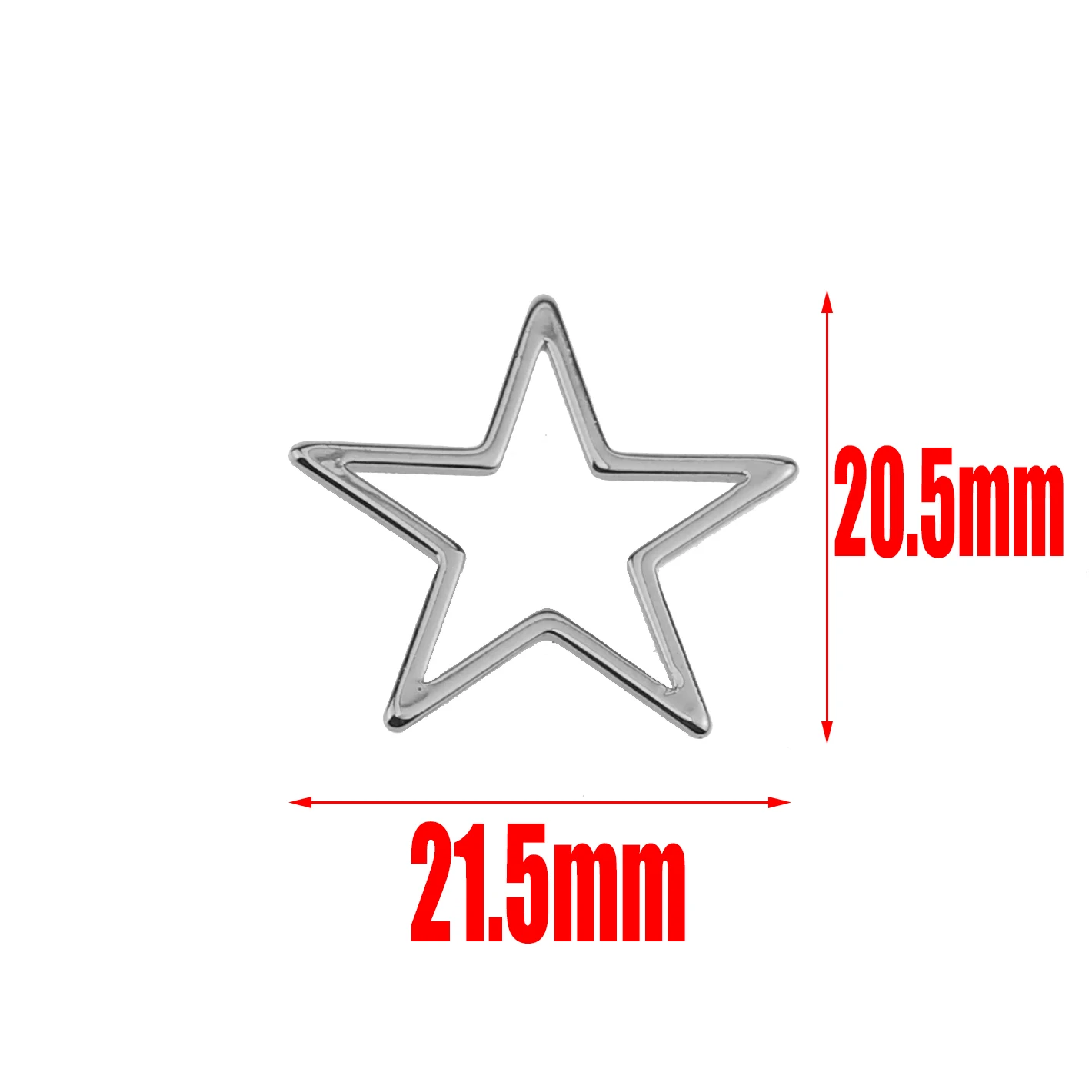 Star steel 10 шт нержавеющая сталь Золото геометрическое сердце треугольник крест КАПЛЕВИДНАЯ звезда круг шестигранное соединение соединители фурнитура для украшений компоненты - Цвет: Star steel
