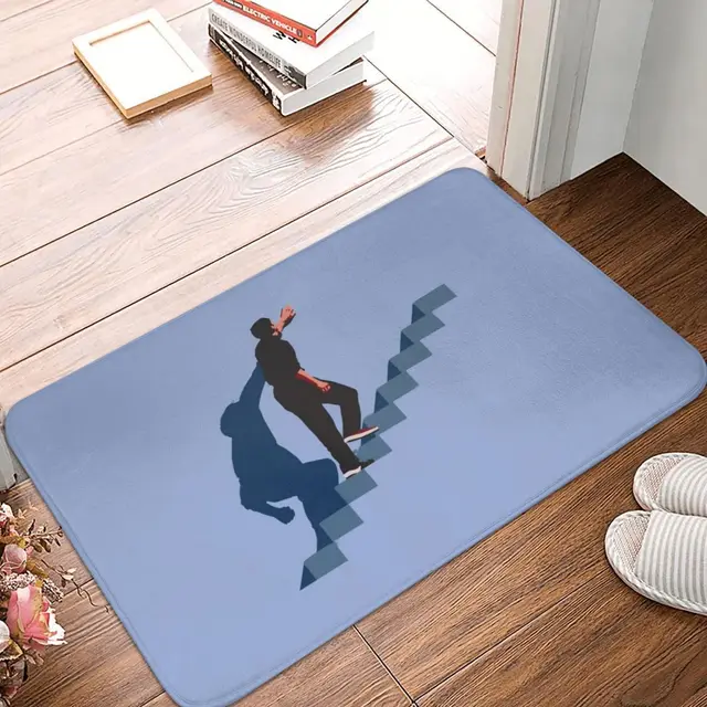 A Truman Show Poliészter Ajtajrögű Szőnyeg Lábát Nem Csúszás Nélküli Abszorpciós Kerületi Hálószoba Erkély Rajzfilm - Image 4