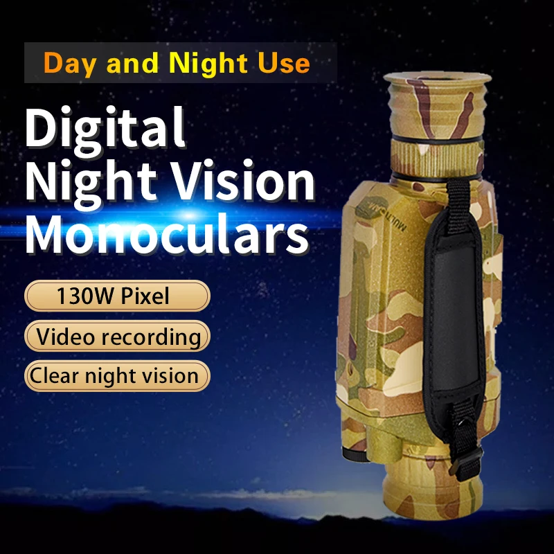 Цифровой инфракрасный охотничий ночного видения 200 м монокулярный прицел с камерой Vedio