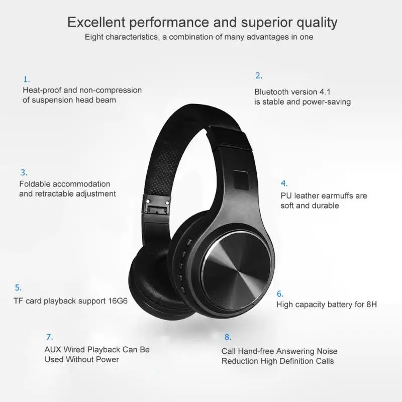 L1 Складные Bluetooth наушники беспроводные наушники для бега Поддержка TF карты
