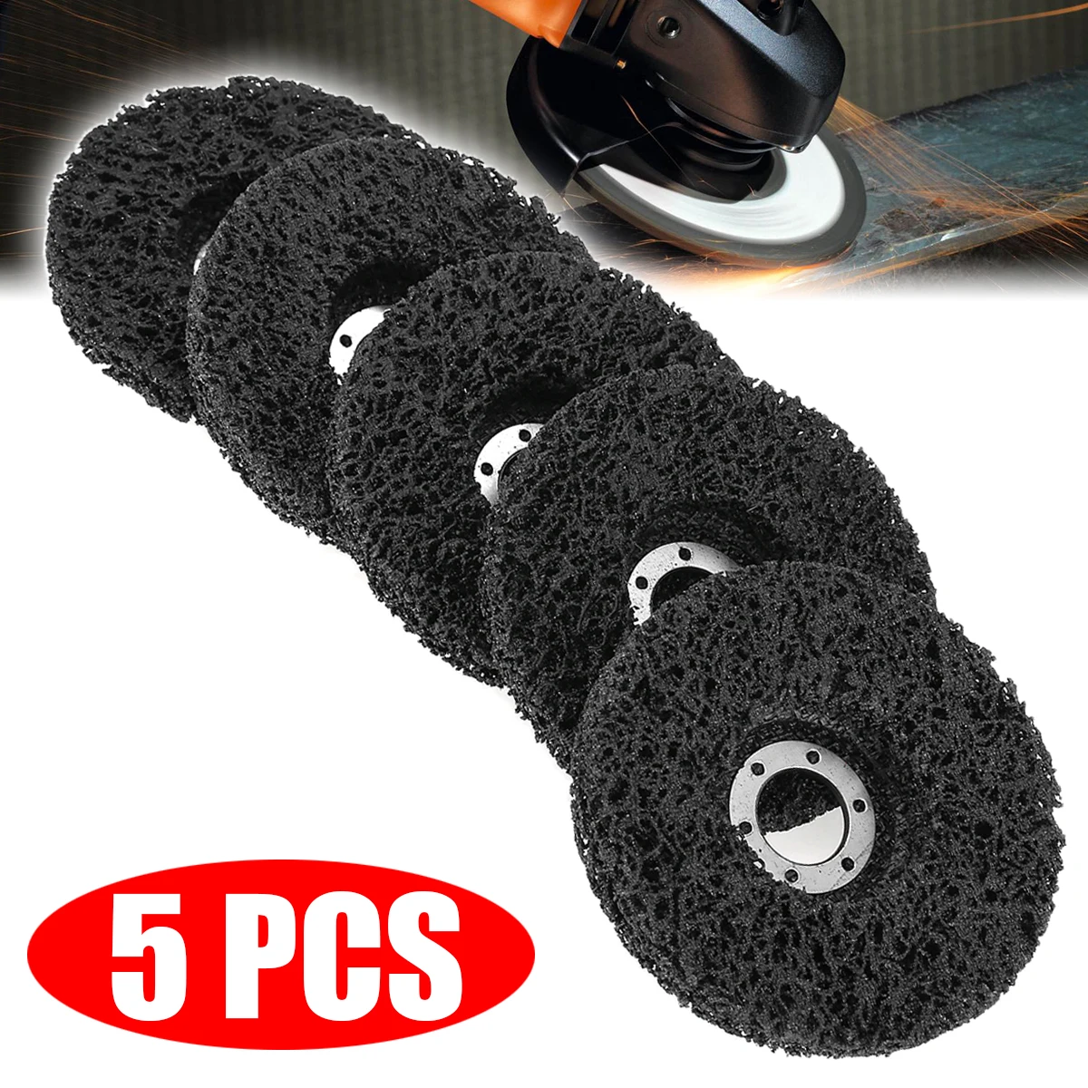 5Pcs Poly Strip Disc 40#Grit Polishing Grinding Wheel Pad for Paint Rust Removal Clean Abrasive Angle Grinder Tool Aceessories 5Pcs Poly Strip Disc 40#Grit Polishing Grinding Wheel Pad for Paint Rust Removal Clean Abrasive Angle Grinder Tool Aceessories