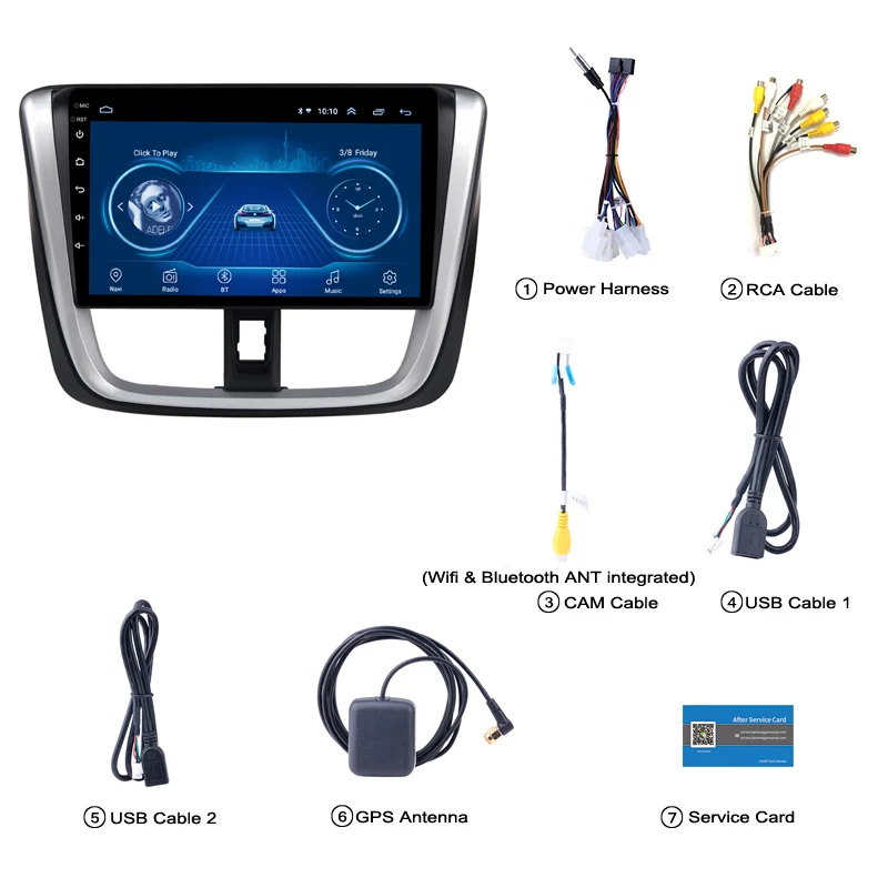 Автомобильный dvd плеер 10 1 дюймов wanqi 8 мультимедийная система с gps навигацией для