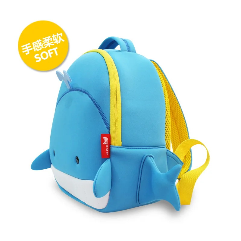 

Nohoo NOHOO Neoprene CHILDREN'S School Bags Oceans Series Small Whale Children Backpack
