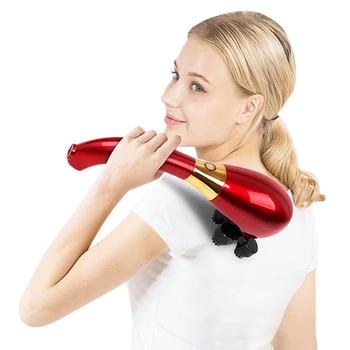 

Electric Dolphin Massager Handheld Electric Body Neck Back Wireless Massage Hammer Vibration Massage Stick Cervical Massage Tool