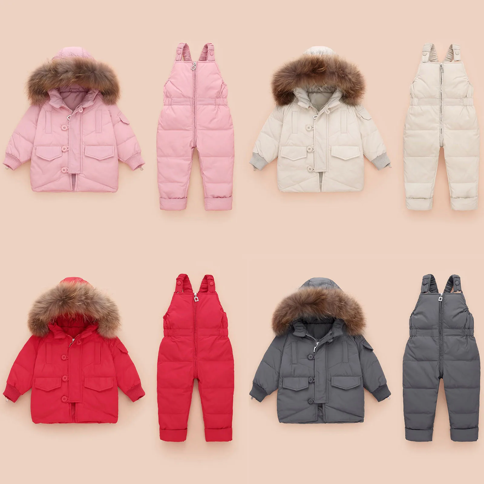 

0-3Years Thick cotton suit Toddler Baby Winter Warm Girls Boys Hooded Down Jackets Outerwear Coats Jumpsuit ×ž×¢×™×œ×™× ×œ×ª×™× ×•×§×•×ª M4