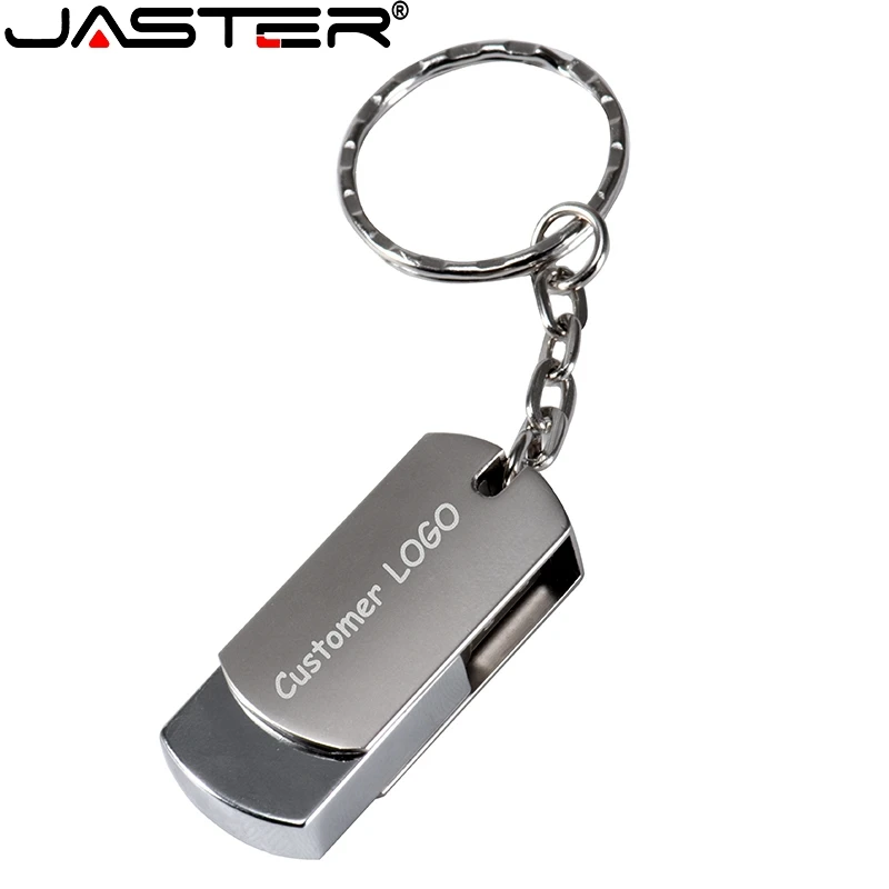 JASTER portátil unidad flash usb de Metal Pendrive 128GB 64GB 32GB 16GB 4GB pen drive mini flash lápiz de memoria USB el logotipo del cliente