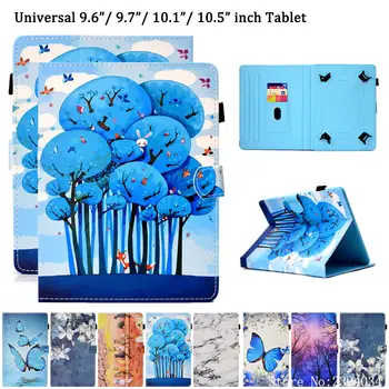 

universal 10 inch tablet Case For Samsung Tab S6 Lite Cover for Lenovo Tab E10 P10 M10 Plus 9.6 9.7 10.1 Cute Painted Stand Capa