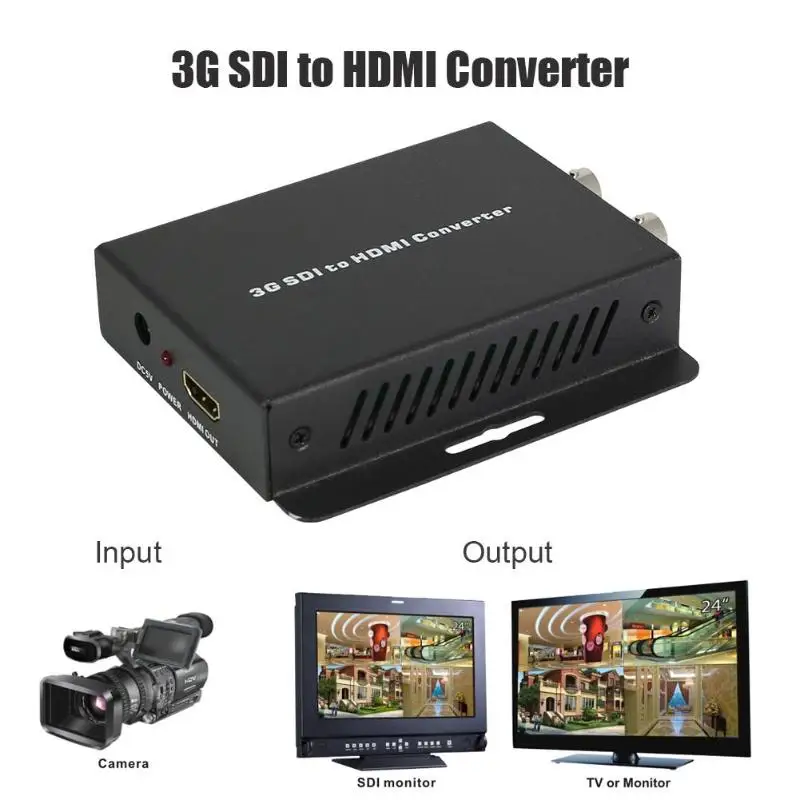 Прочный 3g SDI в HDMI конвертер Многофункциональный мини Полный 1080P 3g SDI в HDMI аудио видео конвертер коробка 3g-SDI HD-SDI адаптер