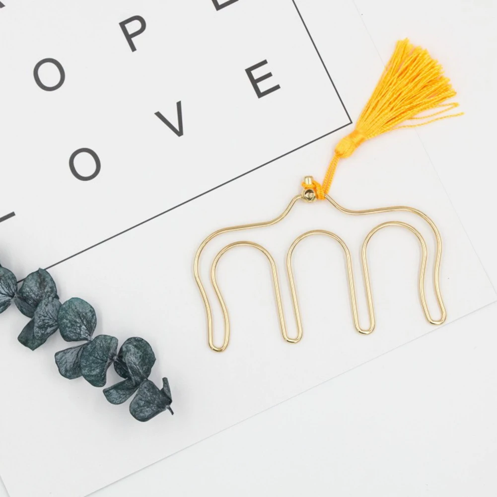 Music Book Clip Home With Tassel Practical Piano Clamp Stationery Supplies Gift Tabs Bookmark Anti Rust Folder Fashion Pierced