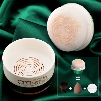 

Loose Powder Lasting Waterproof And Refreshing Oil Control Concealer Brighten Skin Colour Makeup Powder With Puff