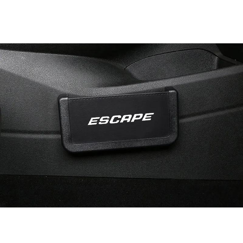 Коробка для хранения в автомобиле из искусственной кожи для FORD ESCAPE, сумка-Органайзер для карт, клейкая коробка для мобильного телефона, автомобильные аксессуары