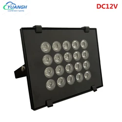 Lot de 20 éclairages étanches à infrarouge, 12V DC, Vision nocturne, éclairage d'extérieur, CCTV 