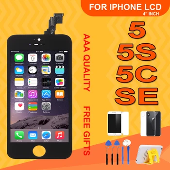 

Black/White Grade AAA Quality LCD Display Digitizer For iPhone 5 5C 5S SE Touch Screen Replacement For iPhone SE No Dead Pixel