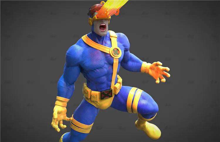 Cyclops Marvel 3D Печатный файл для ЧПУ резьба рельеф Гараж Комплект Модель маршрутизатор STL формат GK T0020
