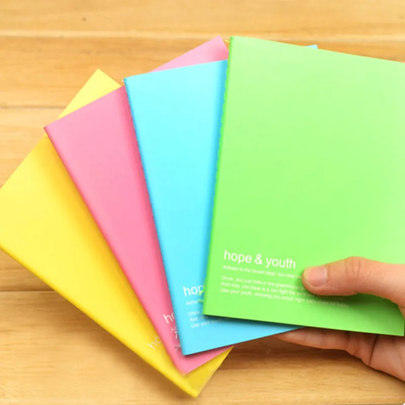 

2020 New Solid Color Notebook Cute And Relaxed Notepad School Student Office Stationery For Girl Boy Best Gifts High Quality