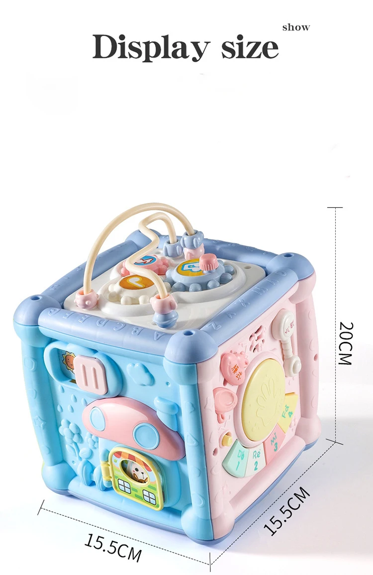 Многофункциональный музыкальный ребенок ручной барабан игрушки малыш коробка музыкальный куб Настольный ранний обучающий музыкальный стол