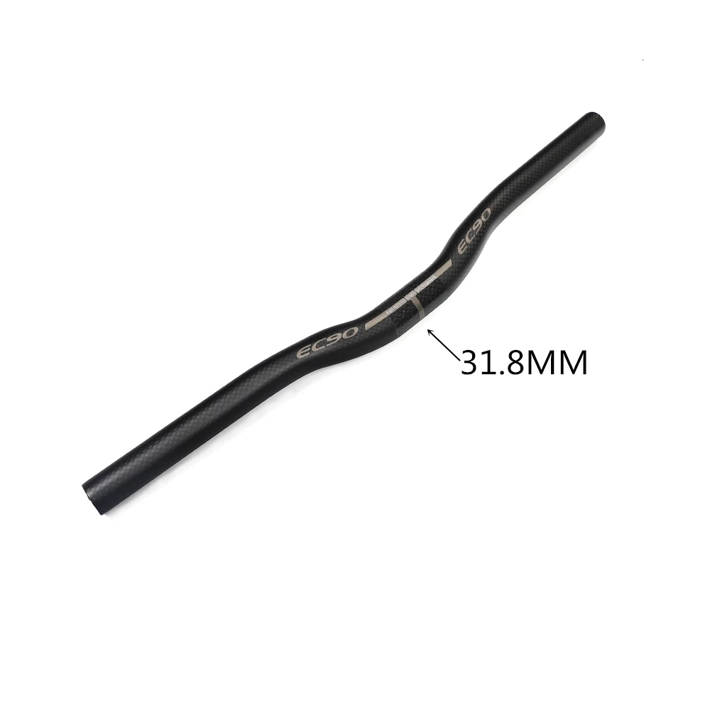 Rise318480mm EC90 руль для горного велосипеда из углеродного волокна 31,8 мм, руль для горного велосипеда, руль для горного велосипеда, полностью из углеродного волокна, ручка для детского велосипеда 3 K, матовая - Цвет: Rise318480mm