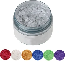 7 цветов, временная краска для волос, Восковая краска, крем, продукты для укладки, одноразовая формовочная паста, краска для волос, воск, серый, голубой цвет, ing Mud