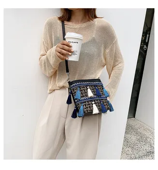

Womens Girl Summer Tassel Tote Messenger Cross Body Shoulder Bag Handbag