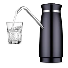 Черный беспроводной электрический насос бытовой бутилированной воды давление поилка Электрический водяной насос usb зарядка в бутылках