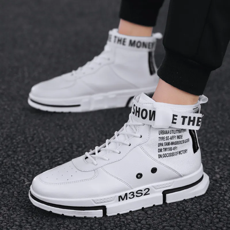 White Black3 Брендовые кроссовки; мужская повседневная обувь; мужские кроссовки; трендовая Роскошная светящаяся обувь унисекс; Мужская трендовая обувь на плоской подошве; zapatillas hombre; Новинка - Цвет: White Black3