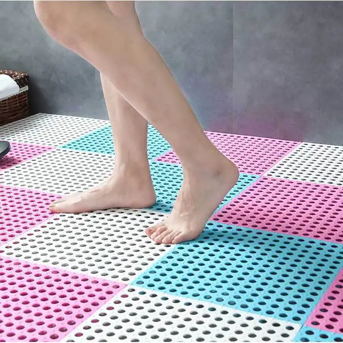 Customizable Size Splicing Bathroom Shower Mat with Suction Cup Can Be Cut  Bath Mat Eco-Friendly TPE Durable Non-slip Floor Mats - AliExpress