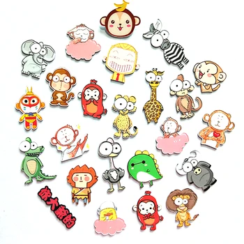 

Christmas cartoon big eyes animal Buffalo elephant lion Kitchen Decorative Refrigerator Magnet monkey Fridge Magnet Stickers
