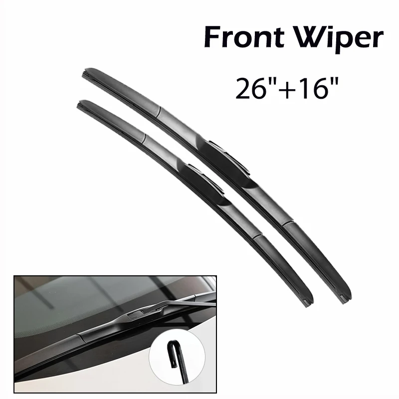 Wiper LHD Front & Rear Wiper Blades Set Kit For Nissan Leaf MK1 2010 - 2017 Windshield Windscreen Front Window 26"16"10" PRICE:U 2