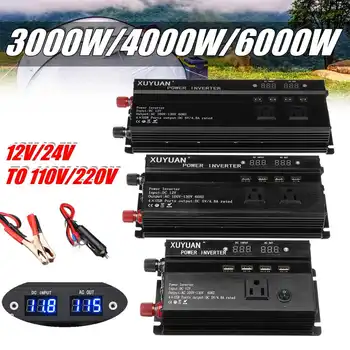 

Inverter 12V 220V Modified Sine Wave LCD Display Grid 3000/4000/5000W 12V/24V to 110V/220V Solar Power Inverter for car truck