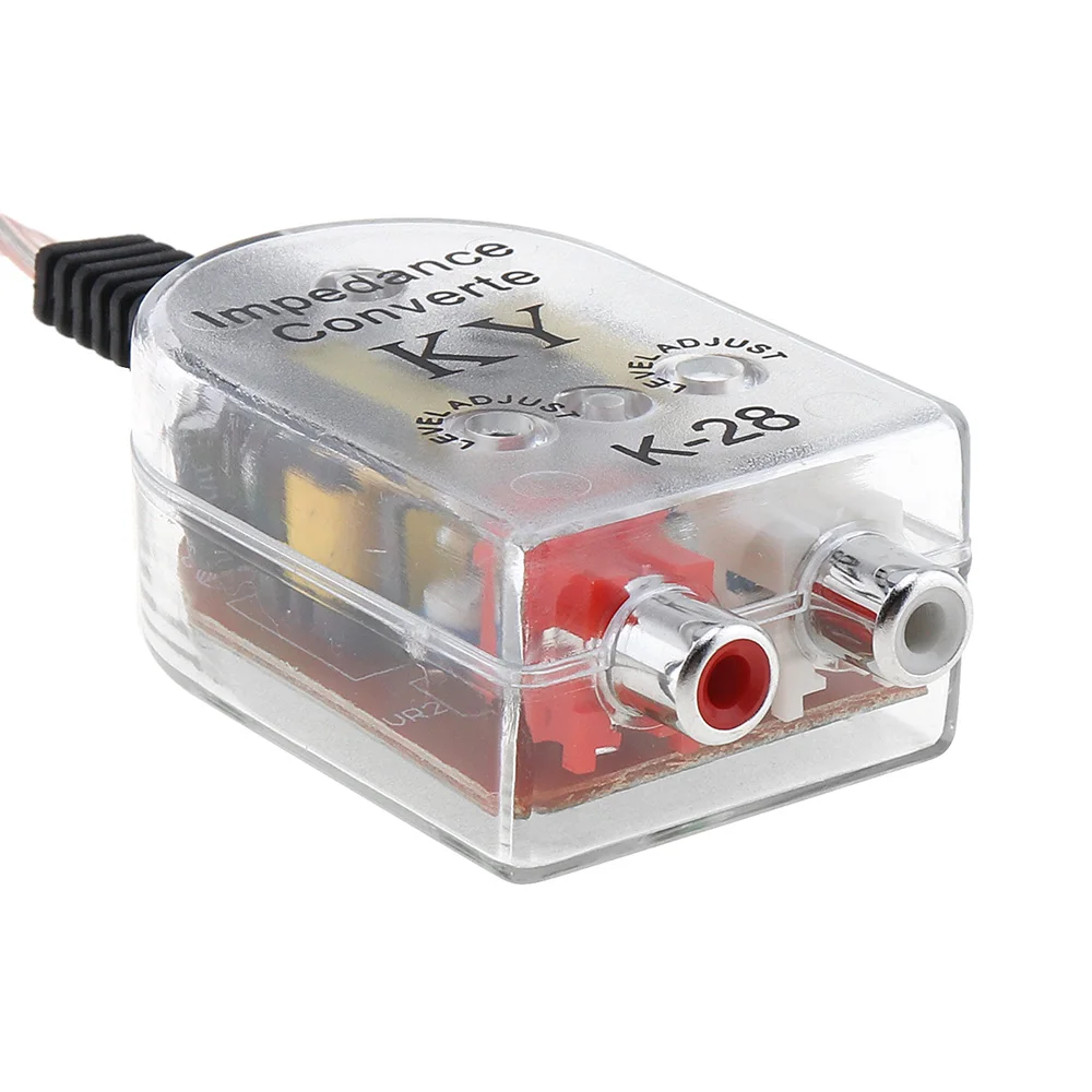 Double Coil Transformer RCA Car Subwoofer High Frequency to Low Frequency Converter with 82MM Line for Cars / Motorcycles