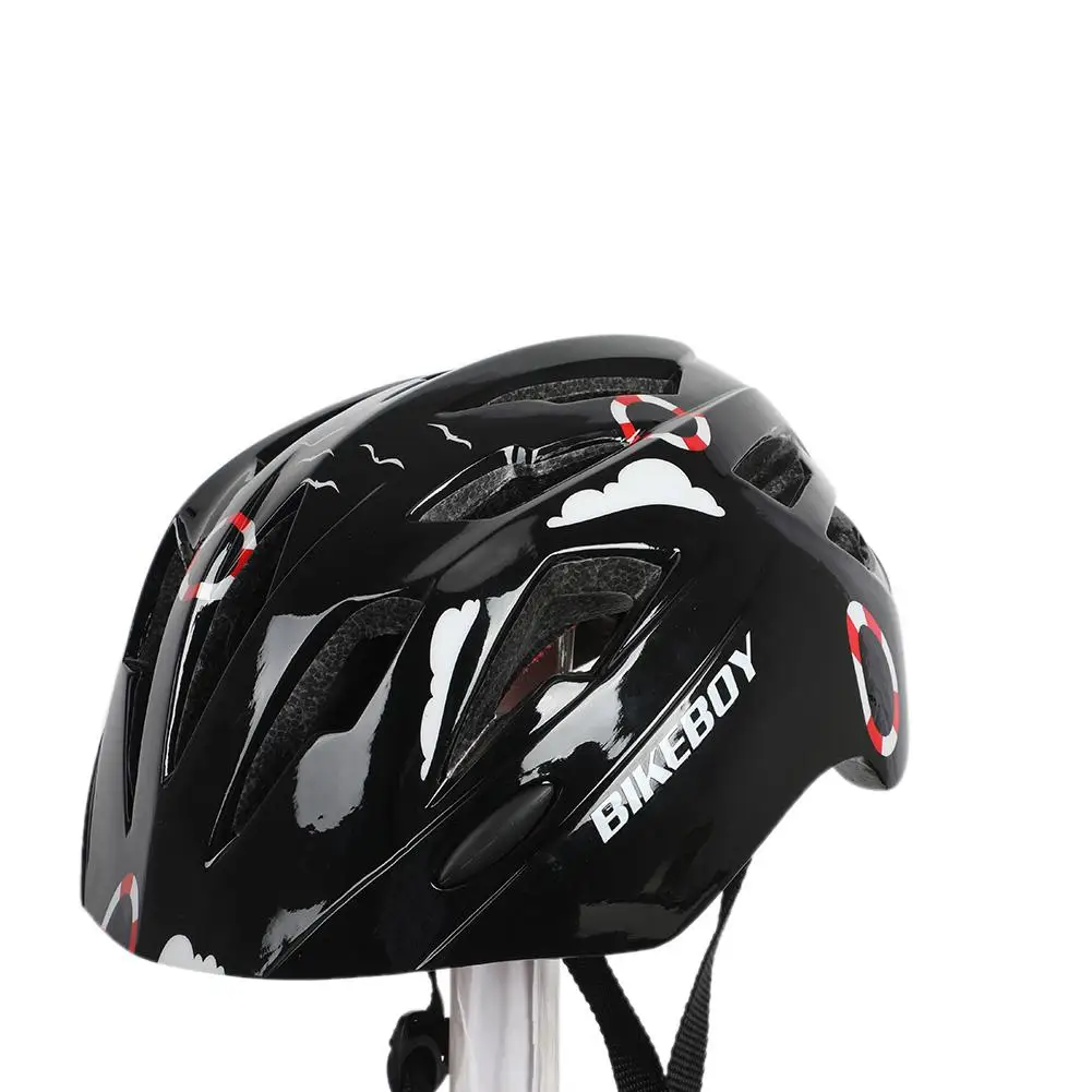 Children Bike Helmets Cartoon Skating Child Cycling Safety Cap Riding Kids Bicycle Helmets with Tail Light