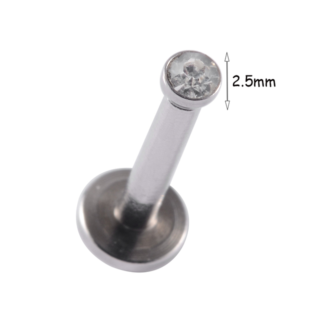 Stainless Steel Heart Ball Moon Labret Stud Lip Ring Earring Ear Studs Ear Cartilage Tragus Helix Lobe Piercing Body Jewelry