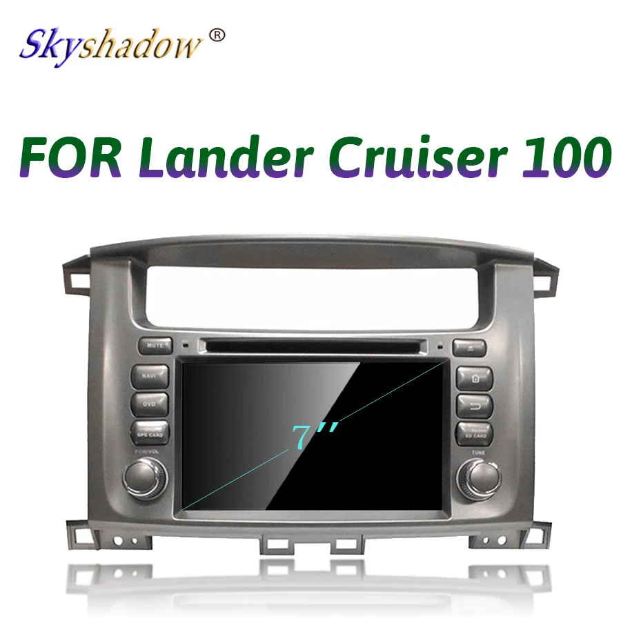 2 DIN Android 9.0 For Toyota Land Cruiser 100 4GB RAM+64GB 8 core Car DVD Player Wifi Bluetooth 4.2 RDS Radio GPS Glonass Map