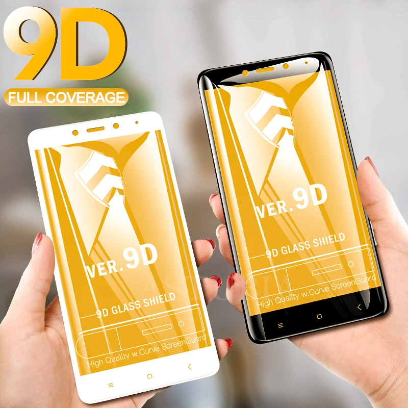 Закаленное стекло для Xiaomi Pocophone F1 8SE 8 lite 9X Max2 Mix 3 защита экрана 9D Redmi 6 Pro Note 7 5 Y1 Y2 Y3