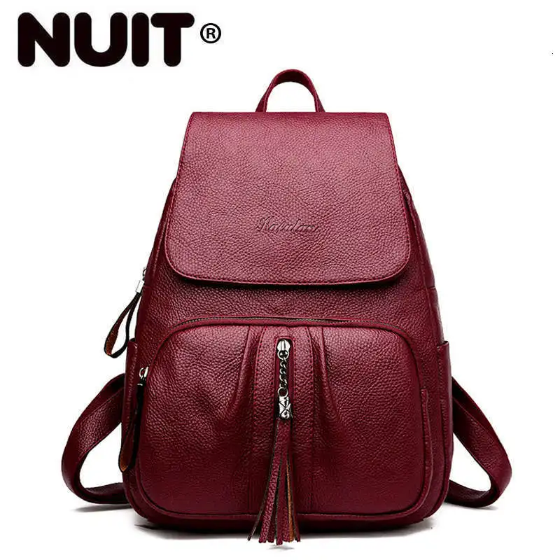 

Women Leather Backpacks High Quality Sac A Dos Tavel Large Capacity Backpacks Female Back Pack School Bag For Girls New